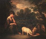 Thomas Gainsborough Girl with Pigs china oil painting reproduction